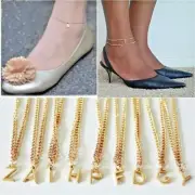 Gold Initial Letter Anklet Ankle Bracelet Birthday