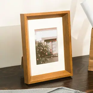 相框 木質相框 實木相框擺台高級感6寸7寸相框框架擺件洗照片做成相框掛牆加打印『cyd16559』
