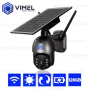 Wireless WIFI Solar Security Camera 128GB PTZ LIVE View Alert Smart Phone 24/7