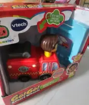 VTech CoCoMelon Go! Go! Smart Wheels Nina’s Fire Truck and Track