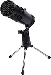 Milisten Condenser Microphone for Business Conference Gaming Plug Play Volume Control for Streaming Recording Laptop Compatible with Stable Support