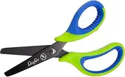Läufer 87221 Ergonomic Craft Scissors, Children's School Scissors, Green/Blue, Right Hand, Round Tip