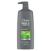 Dove Men+Care 2-in-1 Shampoo + Conditioner, Fresh & Clean, 40 fl. oz.