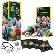National Geographic Rock Tumbler Refill Kit 9 Variety Gemstones Grit Jewellery
