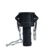 2 pcs 1" Polypropylene Camlock Fittings Type C Female Coupler x Hose End