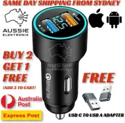 Dual USB A Car Cigarette Power Adapter Socket For iPhone Charger Samsung Charger