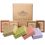 4 Pack Of Lavender Frosted Soap - 4, Coconut, Tea Tree Essential Oil - Kraft Pap