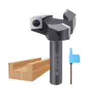 "1/2 Inch Shank 3 Flutes CNC Carbide Spoilboard Surfacing Router Bit Slab Flattening Milling Cutter with 2"" Cutting Diame"