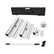 Drywall Skimming Blade Set - 10", 24" & 32" Blades, Arc Scraper & Extension H...