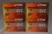 Lot of 4 TDK DVC 60 Mini DV Digital Video Cassette Tapes Superior Grade
