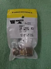 Watts A-221 968-P Ander-Lign Compression Connector 1/2" Comp 1/2 MIP w/Inserts