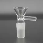 Clear Pyrex Lab Glass Slide Funnel Bowl 10mm 14mm 18mm Tobacco Hookah Bong