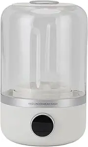 Portable Washing Machine 10W Quiet Rechargeable Mini Laundry Washer, Ideal for Underwear, Socks, Baby Clothes, Cordless Washer for Travel, Camping, RV with Silent Washing Process
