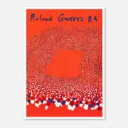 Galrie Roland Garros 1984 - Stunning Abstract Tennis Art Print for Home Decor, Poster Only, 50 x 70cm (20 x 28inch)