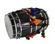 Traditional Bhangra Dhol Black– Ideal for Punjabi Weddings and Festive Music