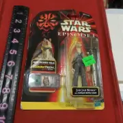 new Jar Jar Binks action figure Star Wars Episode 1 commtech chip