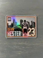 Football Sports Card Themed Devin Hester Holographic Sticker 2.5in x 3.5in