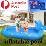 Smooth Inflatable Pool Animal Print Dolphin Head Water Kids Sunny Eco-friendly