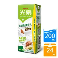 在飛比找ETMall東森購物網優惠-光泉珍穀堅果牛乳200mlx24【愛買】