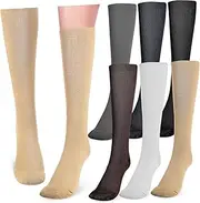 minkissy 6 Pairs Athletic Socks Sports Socks Sports Calf Socks Thigh High Socks Compression Socks for Nurses Womens Socks Womens Compression Socks Knee High Socks 20% Spandex