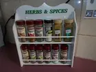 12 jar spice rack ( HERB & SPICE ) in White made in OZ