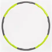 8Knots Fitness Hoop Removable Pe Hoop Yoga Waist Exercise Slimming Sport Hoop Massage Loop Fitness Circle Indoor Gym,Yellow