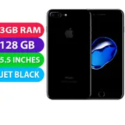 Apple iPhone 7+ Plus (128GB, Jet Black) - Refurbished (Excellent)