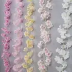 Multicolor Artificial Flower Cherry Vine Lifelike Plant Wall Home Decoration