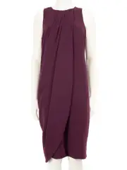 Purple Drape Detail Dress