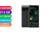 Google Pixel 6 Pro 5G (512GB, Stormy Black) Australian stock - As New
