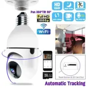 E27 Bulb IP Camera PTZ CCTV 1080P Two Way Talk Wifi Security Cam Night Vision AU