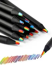 SCJJZ 12 Colours Rainbow Pencil, School Gift School Cone Filling, Gifts for Girls Boys 4-15 Years, Colouring Pencils Children for Drawing, Craft Set Children, Party Bag Children's Birthday Party Bag