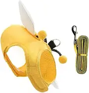 BESPORTBLE 1 Set Cat Leash Products Leashes Plush Automatic Cat Feeder Scooper Tracker Portable Adjustable Deterrent Vest Cat Carrier Escape Wand Dogs Scat Fabric Yellow