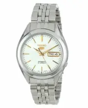 New Seiko Men's SNKL17 Stainless Steel Analog with Silver Dial Watch