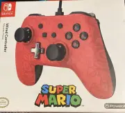 Power A Wired Controller Plus Super Mario Nintendo Switch Red Limited Edition