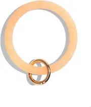 [Fuqimanman2020] Bangle Keychain Key Ring Bracelet for Women Girls Wristlet Keychain for Wrist Acetate Round Key Chain Gift