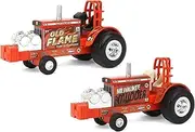 Agriculture Set of 2 1/64 Allis Chalmers Old Flame & Milwaukee Mudder Pulling Tractors 37958A
