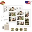 Elegant 11x14 White Wooden Frame Set - Displays Five 4x6 Photos Beautifully