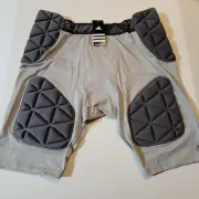 Adidas 5 Pad Men's XL TF TechFit Football Padded Gray Smash Shorts BS2666