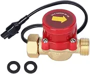 ViaGasaFamido Pump Flow Sensor Brass Automatic Water Flow Control Switch 60W 0.5A G1/2 Inch for Shower Low Pressure Solar Heater Water Circulation