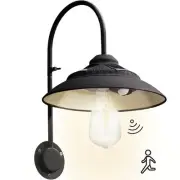 Solar Barn Light with Motion Sensor - Metal Design Outdoor Lights - 4 High Ef...