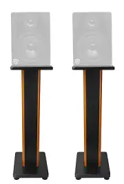 (2) Rockville 28" 2-Tone Studio Monitor Speaker Stands For Rockville APM5B