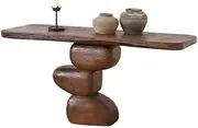 Console Tables Against The Wall Entryway Table for Entryway Living Room Hallway Office(Small)