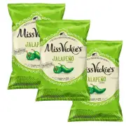 Miss Vickie's Jalapeno Potato Chips Kettle Cooked No Artificial 8.0oz (3 Pack)
