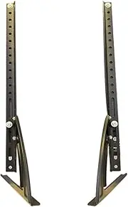 Universal TV Stand Tabletop TV Stand Mount for 32 to 70 inches Plasma LED LCD Flat Screen TVs with Height Adjustable TV Base, VESA up to 800x500mm, TV Legs Holds up to 68Ibs(Black)