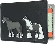 [Mala Leather] Best Friends Collection Leather Travel Pass Holder 648_65, Black, One Size
