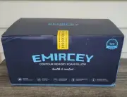NEW Emircey Contour Cervical Memory Foam Pillow Standard White