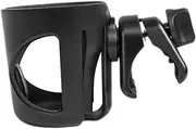 PEPLAYTAL 360Degree Stroller Cup Holder Rotatable Antislip Bottle Holder for Bicycles Mountain Bikes Prams and Wheelchairs Black Durable Material