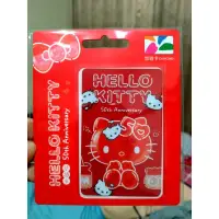 在飛比找蝦皮購物優惠-Hello Kitty 50週年悠遊卡 clear red
