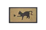 Solemate Kitten Butterfly 40x70cm Stylish Durable Outdoor Front Doormat